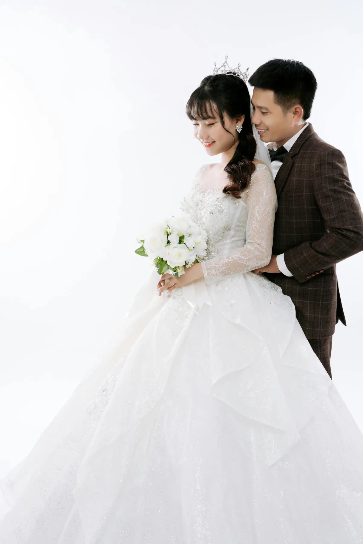 AI Generated: Classic AI generated wedding portrait