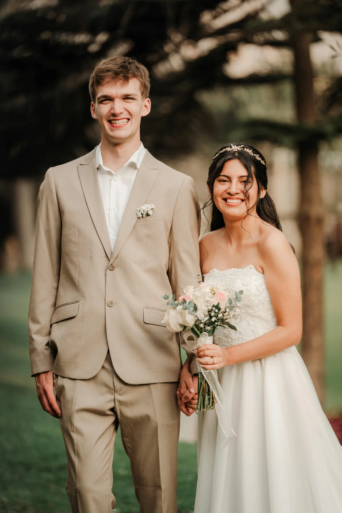 AI Generated: Beach AI generated wedding portrait